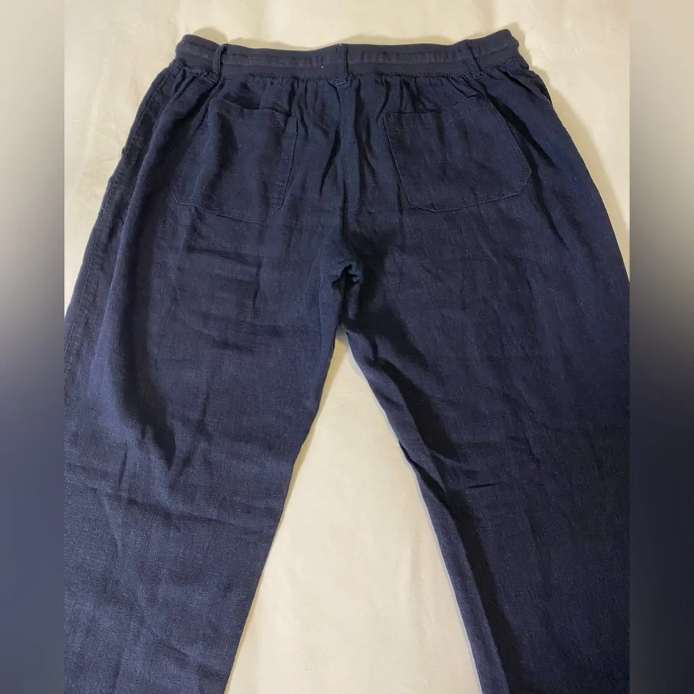 Alexander Jordan Linen-Viscose Blend Pants with Adjustable Drawstring